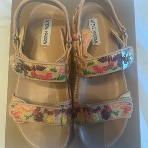 Steve Madden Floral Platform Sandals